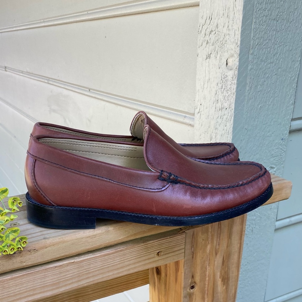 SAS Classic Brown Leather Loafers 7M